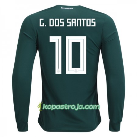 Billiga Fotbollströjor Mexiko G.Dos Santos 10 VM 2018 Hemma tröja Långärmad